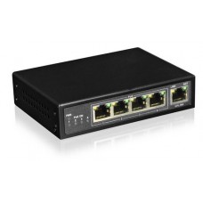 4 портовый PoE Ethernet коммутатор UTP704E-POE